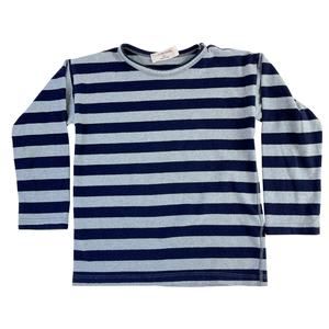 1 + In The Family 4T 48m Blue Stripe Long Sleeve Shirt Vienna